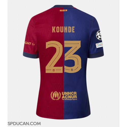 Muški Nogometni Dres Barcelona Jules Kounde #23 Domaci 2024-25 Kratak Rukav